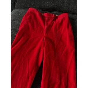 Vintage Charleston Khakis Red Corduroy Trousers High Rise Preppy Pants